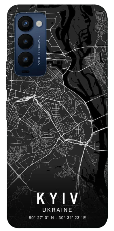 Чехол на TECNO Camon 18 Kyiv map фото 1 из 1