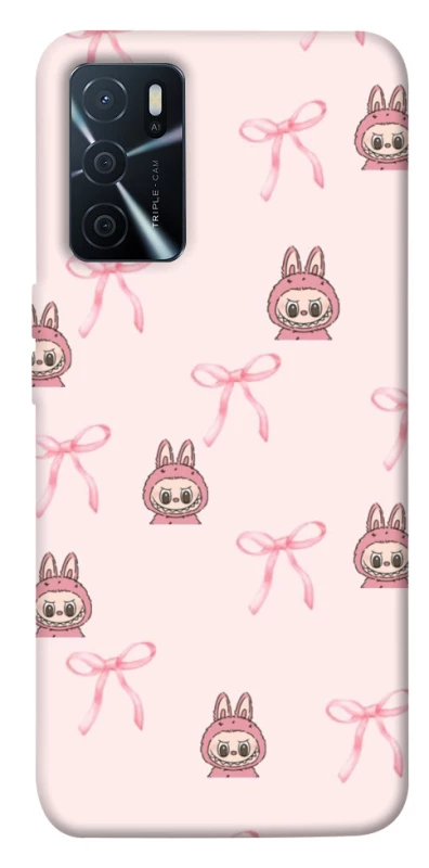Чохол на Oppo A16s / A16 Pink bows and Labubus фото 1 з 1