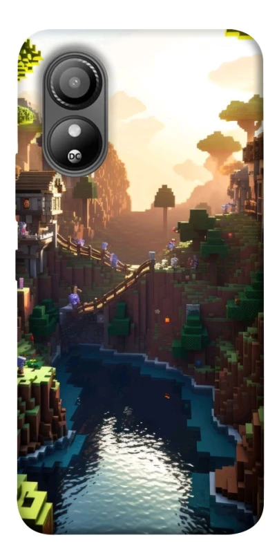 Чехол на ZTE Blade L220 Minecraft sunset фото 1 из 1