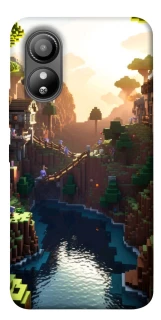 Чехол на ZTE Blade L220 Minecraft sunset фото 1 из 1