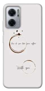 Чохол на Xiaomi Redmi Note 11E Coffee with you фото 1 Чохол на Xiaomi Redmi Note 11E Coffee with you фото 1 з 1