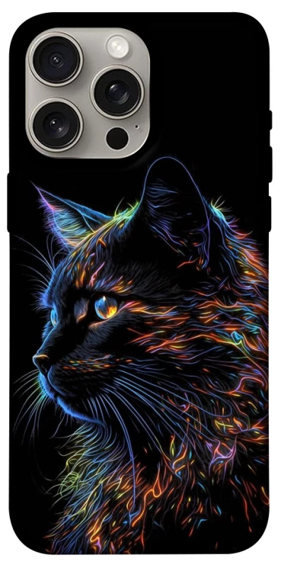 Чохол на Apple iPhone 15 Pro Max (6.7") Чорний кіт фото 1 з 1