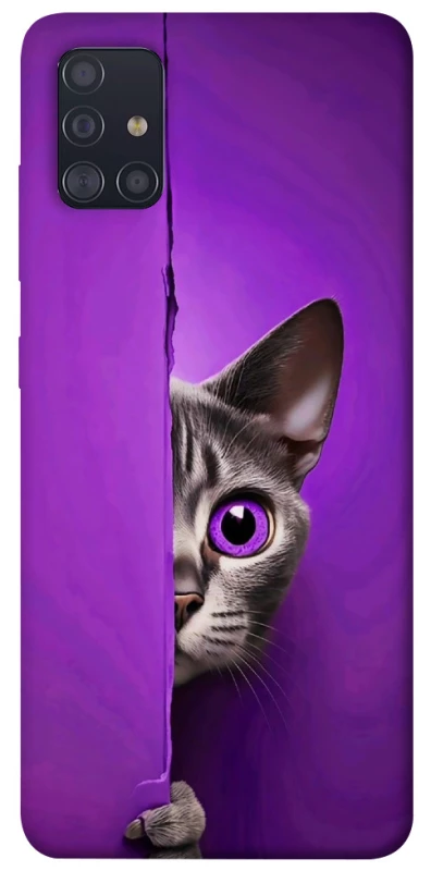 Чохол на Samsung Galaxy A51 Кіт-підглядач фото 1 з 1