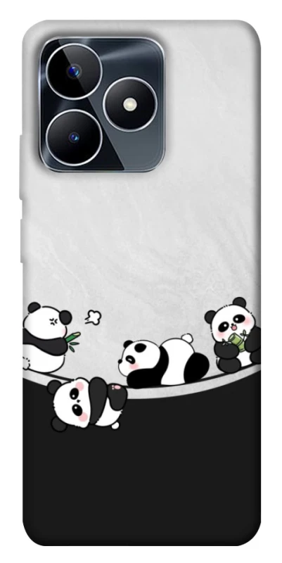 Чохол на Realme C53 Four pandas фото 1 з 1