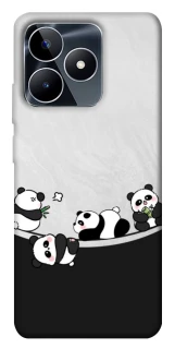Чохол на Realme C53 Four pandas фото 1 з 1