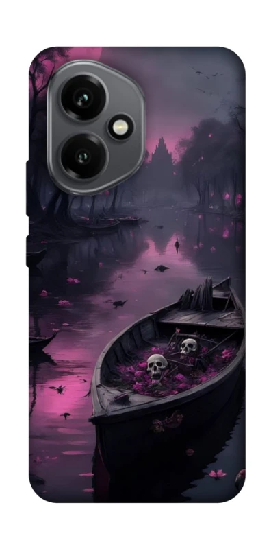 Чехол на Honor 400 Boat and flamingo фото 1 из 1