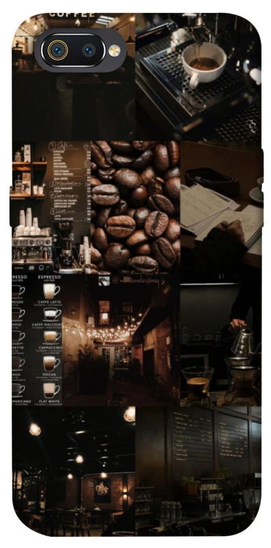 Чехол на Realme C2 Coffee collage ver.1 фото 1 из 1