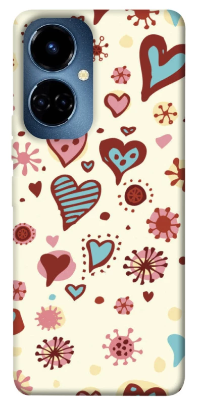 Чохол на TECNO Camon 19 Pro Pretty hearts фото 1 з 1