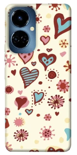 Чохол на TECNO Camon 19 Pro Pretty hearts фото 1 з 1