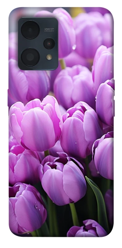 Чохол на Realme 9 4G / 9 Pro+ Фіолетові тюльпани фото 1 з 1