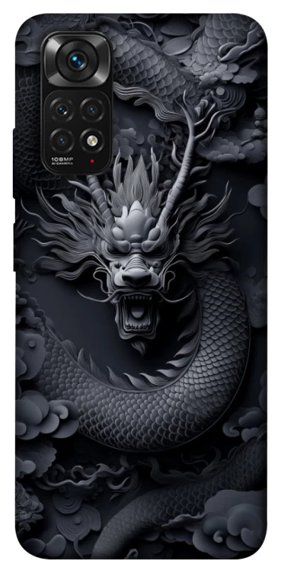 Чехол на Xiaomi Redmi Note 11 (Global) / Note 11S black dragon фото 1 из 1