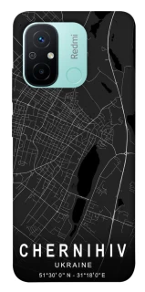 Чохол на Xiaomi Redmi 12C / Poco C55 Chernihiv map фото 1 з 1