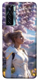 Чехол на TECNO Camon 17 Pro Cyber space girl ver.1 фото 1 из 1
