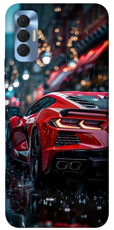 Чехол на TECNO Spark 8P Red sports car фото 1 из 1