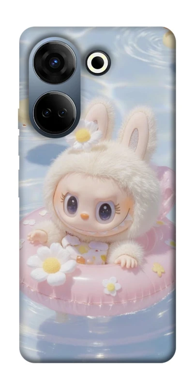 Чохол на TECNO Camon 20 Pro (CK7n) Labubu swimming фото 1 з 1