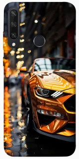 Чохол на Huawei Y6p Golden sports car фото 1 з 1