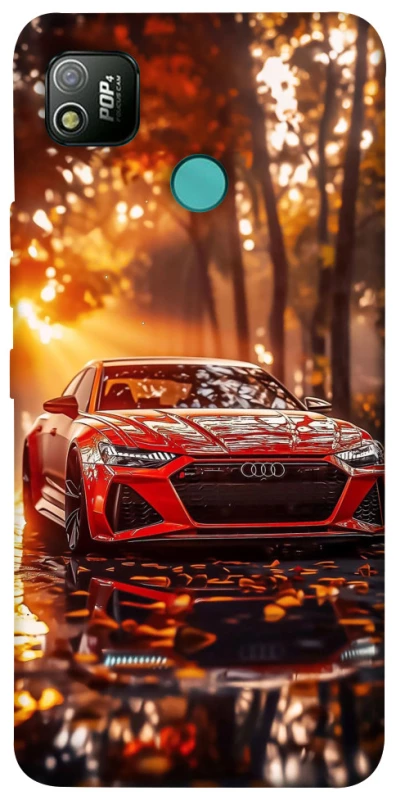 Чехол на TECNO POP 4 Audi at sunset фото 1 из 1
