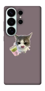 Чехол на Samsung Galaxy S26 Ultra cat matcha фото 1 из 1