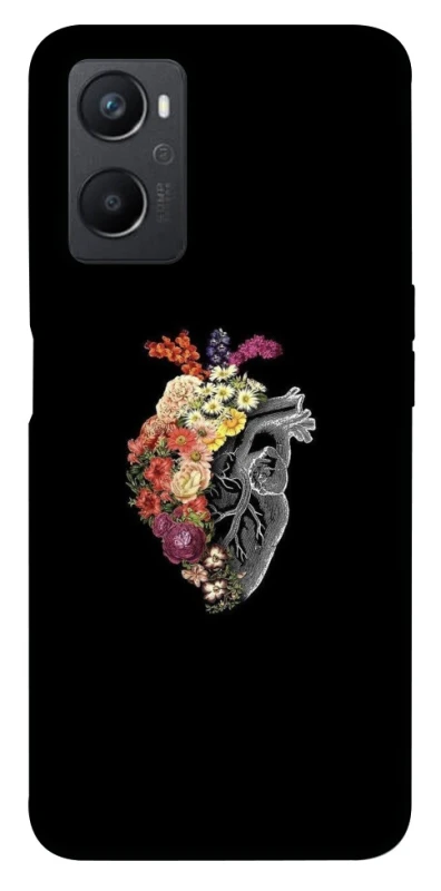 Чехол на Oppo A96 Heart with flowers фото 1 из 1