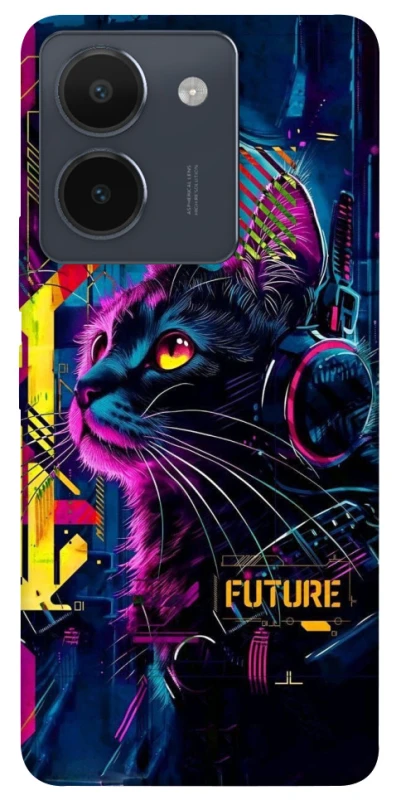 Чохол на Vivo Y36 Cyber Cat v2 фото 1 з 1