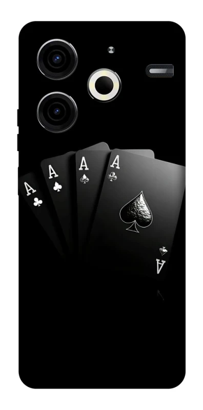 Чохол на TECNO Pova 6 Neo (LI6) Black Cards фото 1 з 1