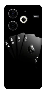 Чехол на TECNO Pova 6 Neo (LI6) Black Cards фото 1 из 1