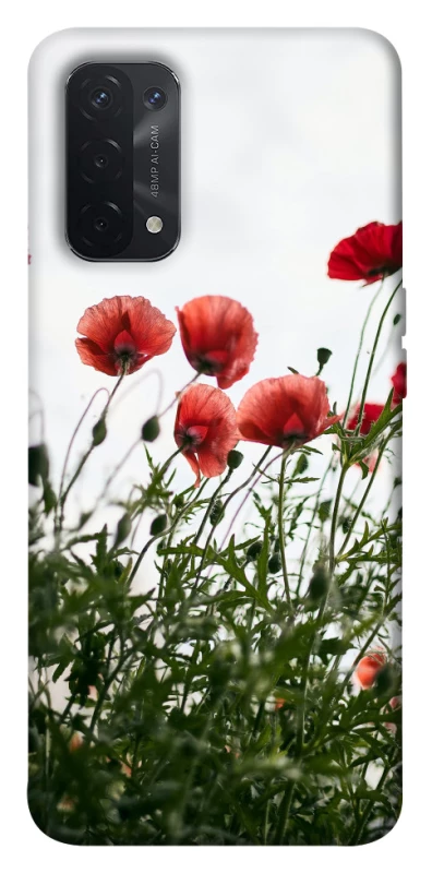 Чехол на Oppo A54 5G / A74 5G Поле маков фото 1 из 1