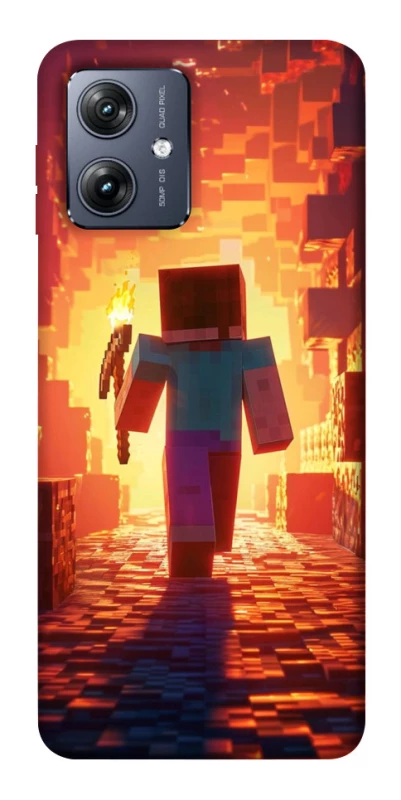 Чохол на Motorola Moto G54 Minecraft adventure фото 1 Чохол на Motorola Moto G54 Minecraft adventure фото 1 з 1