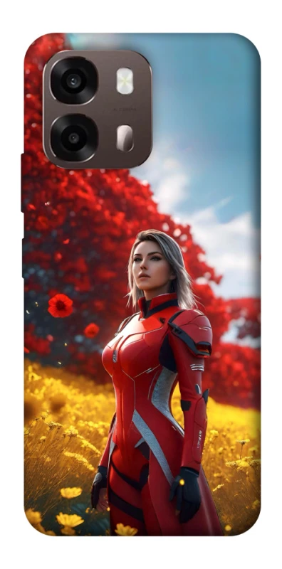Чехол на Oppo A6 Cyber space girl ver.5 фото 2 из 2