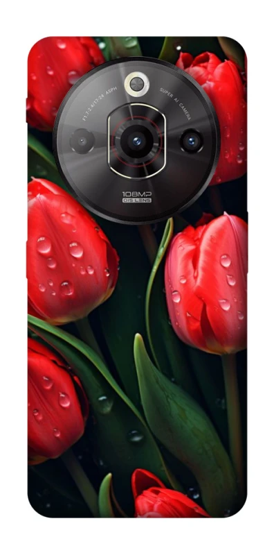 Чехол на ZTE Nubia Focus Pro Красные тюльпаны фото 1 из 1
