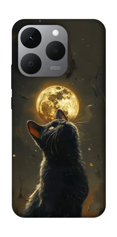 Чохол на Realme 15T Кіт під місяцем v2 фото 1 з 1