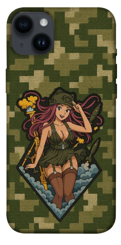 Чохол на Apple iPhone 14 Plus (6.7") Military Waifu фото 1 з 1