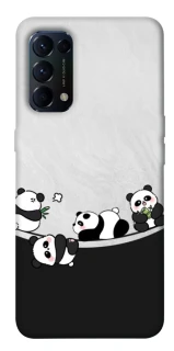 Чехол на Oppo Reno 5 4G Four pandas фото 1 из 1