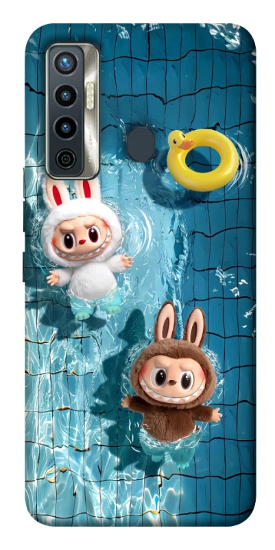 Чохол на TECNO Camon 17 Labubu in the pool фото 1 з 1