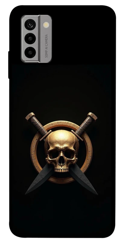 Чохол на Nokia G22 Golden Skull фото 1 з 1