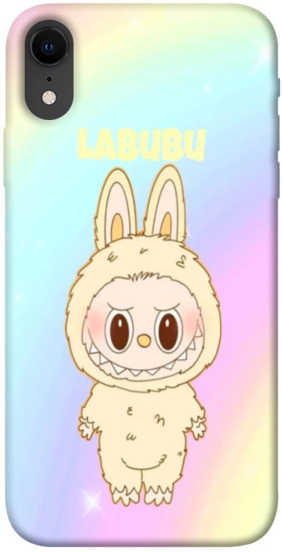 Чохол на Apple iPhone XR (6.1") Fluffy Rainbow Labubu фото 1 з 1