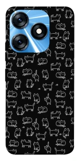 Чохол на TECNO Spark 10 Black Cats фото 1 Чохол на TECNO Spark 10 Black Cats фото 1 з 1