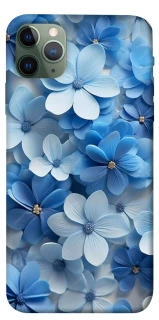 Чехол на Apple iPhone 11 Pro Max (6.5") Синие цветы фото 1 из 1