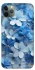 Чехол на Apple iPhone 11 Pro Max (6.5") Синие цветы фото 1 из 1