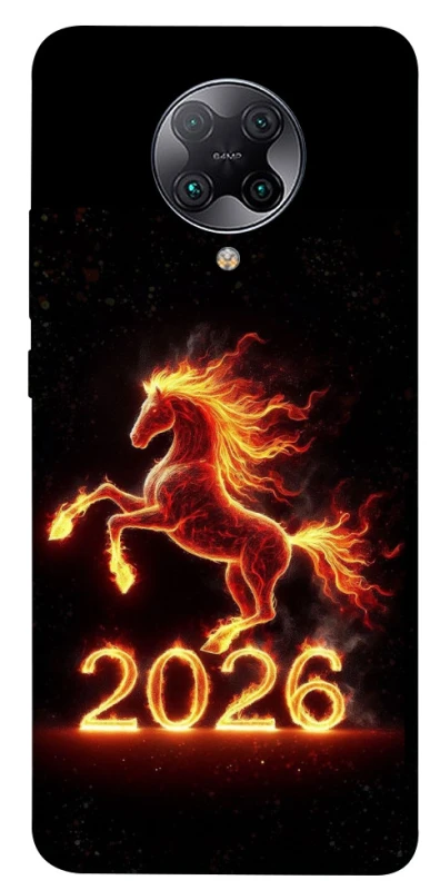 Чохол на Xiaomi Redmi K30 Pro / Poco F2 Pro Red Fire Horse ver.1 фото 1 з 1