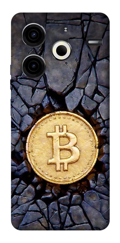 Чохол на TECNO Pova 6 Neo (LI6) Bitcoin cracks фото 1 з 1