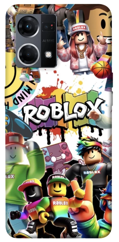 Чохол на Oppo Reno 7 4G Roblox Characters Collage фото 1 з 1