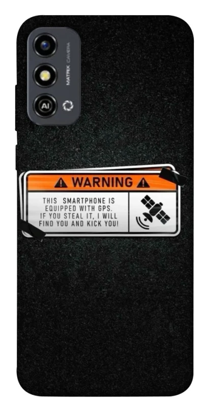 Чохол на ZTE Blade A53 Warning фото 1 з 1