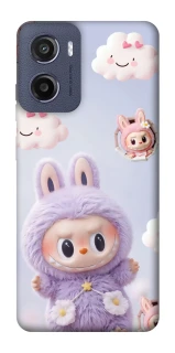 Чохол на Motorola Moto G05 Labubu & clouds фото 1 з 1