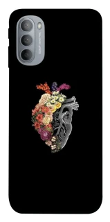 Чехол на Motorola Moto G31 Heart with flowers фото 1 из 1