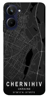 Чехол на Realme 10 4G Chernihiv map фото 1 из 1