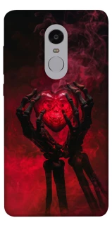 Чехол на Xiaomi Redmi Note 4X / Note 4 (Snapdragon) Heart in the hands of a skeleton фото 1 из 1