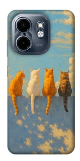 Чехол на Infinix Smart 9 4G / Hot 50i cats on wall фото 1 Чехол на Infinix Smart 9 4G / Hot 50i cats on wall фото 1 из 1