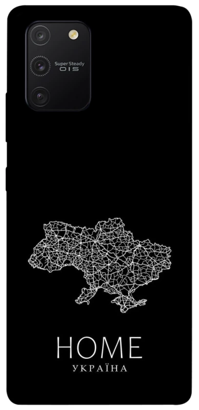 Чохол на Samsung Galaxy S10 Lite Ukraine black map фото 1 з 1