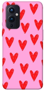 Чехол на OnePlus 9 Red hearts 2 фото 1 из 1